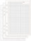 bind Kalendereinlage DIN A5 kariert 50 Bl./Pack. weißes Papier