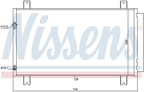 NISSENS 940401 KONDENSATOR KLIMAKÜHLER KLIMAKONDENSATOR mit Trockner