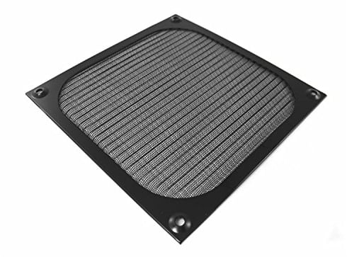 AABCOOLING Aluminium Filter 92mm Fan Filter Black – Fan Cover 92 x 92 mm, Dust Filter, 92mm Dust Filter, Dust Cover Computer, Dust Filter Mesh, Fan Grill Filter, PC Fan Filter
