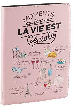 Mr Wonderful Wondee Funda Tablet Universal de 9,7 a 10,2 Pulgadas - Tipo Libro con Diseño Moments, Rosa
