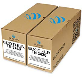 duston 2X TN3430, TN-3430 Schwarz Toner kompatibel zu Brother DCP-L5500 L6600 HL-L5000 L5100 L5200 L6250 L6300 L6400 MFC-L5700 L5750 L6800 L6900