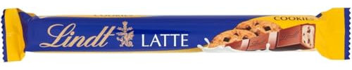 Lindt Lindor Snack Barretta di Cioccolato al Latte e Biscotti, Formato 38g