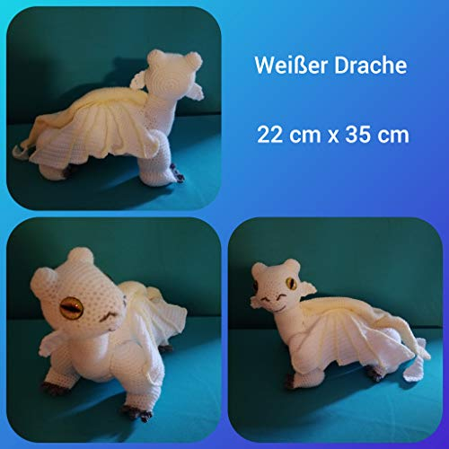 Amigurumi Weißer Drache