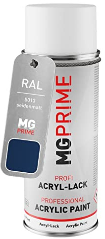 RAL 5013 Bleu cobalt / Cobalt blue mat satiné, bombe de peinture acrylique | bombe aérosol 400 ml, à séchage rapide
