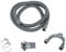 3 m Universal Drain Hose Extension Kit for Washing Machine, Dishwasher & Appliance - Fits 19 mm to 22 mm Outlet - Wastewater Pipe with Bracket & Hose Clips - Flexible Replacement Drainage Tube