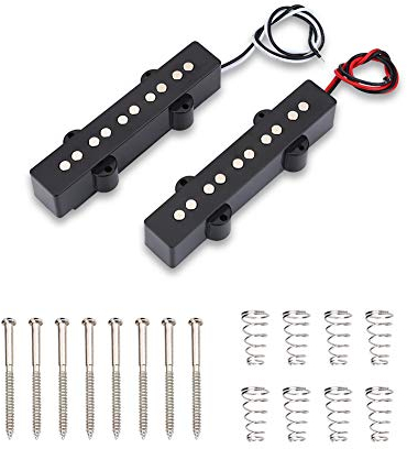 Bass Tonabnehmer , 2 St?¡ì1ck Open Bridge Pickup Set Musikinstrument Zubeh?r f?¡ì1r 5 Saiten Jazz Bass JB E Bass Gitarre , aufsammeln , Tonabnehmer f¡§1r E Gitarre
