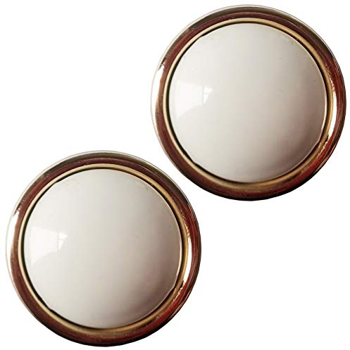 DAFROH 2 Stück Schubladenknopf, Moebelknauf, Schubladengriffe, Kommodenknöpfe Schubladenknöpfe Set, Möbelgriff, modern mit runder Platte oben , 30mm Knauf für Schrank Schublade (RUNDES BEIGE: 2PCS)