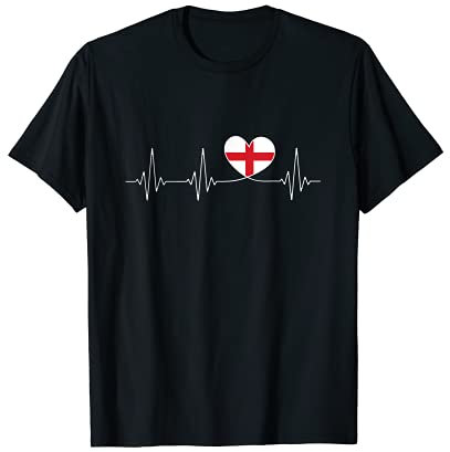 England Liebe und englische Flagge mit Herz für England T-Shirt