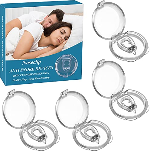 Luvadeyo Snoring Stopper, [Set of 4] Premium Anti Snoring Nose Clip, Nose Clip Against Snoring for Possible Better Breathing, for Quiet and Relaxed Nights, Instant Anti Snoring Aid, Nose Spreader
