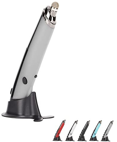 Souris Stylo de Poche Optique sans Fil, Souris Stylo sans Fil 3 Niveaux Réglable DPI écran Tactile écriture Faible Puissance pour Ordinateur Portable Ordinateur Portable(Gris)