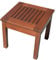 H4L Gartentisch 40 x 40 m Holztisch Dunkelbraun Beistelltisch für Balkon, Terrasse, Garten