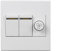 Interruptor de pared para ventiladores de techo con iluminación, CA 180 V-250 V, 2 canales, controlador dual de 86 conmutadores, PWM, regulador continuo para regulador de intensidad de 200 W