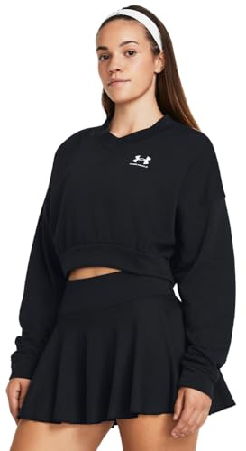 Under Armour Damen Rival Terry Oversized Cropped Crew Neck Sweatshirt Sweatshirt (1er Pack)