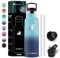 KollyKolla Thermosflasche 500ml, Thermoskanne BPA-frei, Trinkflasche Edelstahl mit Strohhalm, Kohlensaeure Geeignet, Isolierflasche Auslaufsicher, Wasserflasche für Fitness, Schule, Outdoor, Sport