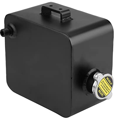 BOROCO 2.5L Depósito De Agua De Recuperación De Desbordamiento De Expansión De Refrigerante De Aluminio Con Tapa Universal