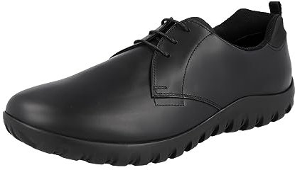 Prada Herren Schwarz Leder Sneaker 4E3182 234 F0002 40.5 EU / 6.5 UK