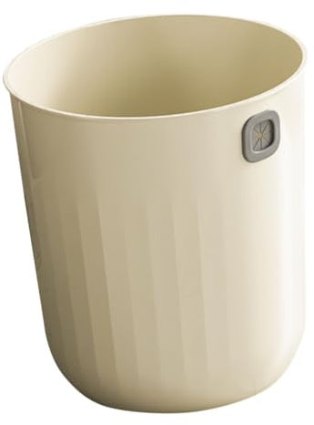 AOKWAWALIY Poubelle de bureau Corbeille à déchets ronde Poubelle de bureau Corbeille à papier toilette Poubelle pour la cuisine Conteneur de cuisine Poubelle de cuisine Haute capacité Fournitures de