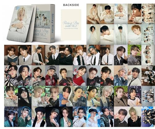 SKLTN Stray Kids Photokarten Perfect Day - 55 Stück, 5.5cm x 8.5cm, Glatt, Fans, Allgemein, Fankarte