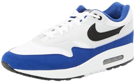 NIKE FD9082 Air Max 1 Men White/Black-DEEP Royal Blue UK 11.5