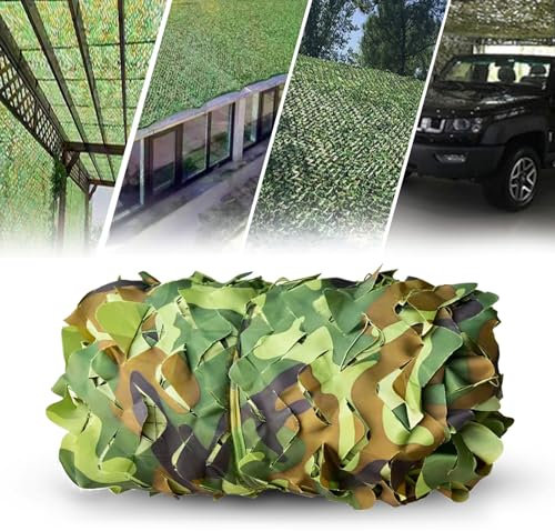 Filet Camouflage 2x3m(6.5x9.8ft),Protection Solaire, Brise-Vue, pour Jardin, Loisirs, Camping, fête, Bar, décoration de Chasse