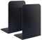 Quixotical 2 Stück Bücherstütze, Buchstützen Metall Schwarz, 21 x 9 x 13.5 cm Buchhalter Regal, Bücherständer rutschfeste, Buchständer Bookends, für Schule