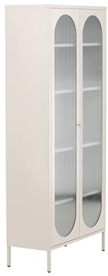 Venture Home Schrank Lima, hergestellt in: Stahl, In der Farbe: Beige, Abmessungen: 180x80