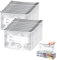 Gefrierbeutel Zipper, Aluminiumfolie Zipper Beutel, Gefrierbeutel Wiederverwendbar, Zip Beutel Wiederverwendbar, zur Lebensmittel Aufbewahrung, 26x15cm, 20 Stück