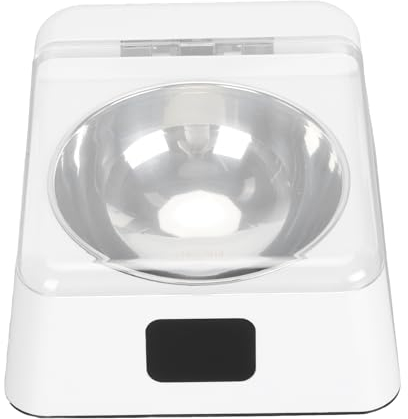 Mangeoire pour Chat avec Couvercle à Ouverture Automatique, Mangeoire pour Chat Facile à Nettoyer avec Capteur Infrarouge, 2000 MAh, Bol Amovible Sûr, Fonctionne à Piles, pour