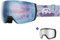 OutdoorMaster Ultra Ski Goggles Lens by ZEISS, OTG Snowboard Goggles Anti-Fog Wide View, Magnetic Interchangeable Lens, Snow Goggles für Männer & Frauen(Frozen Blue Vlt 18% + Clear Lens)