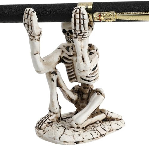 Tofficu 1stück Mini-skelett Stifthalter Kreative Desktop-dekoration Für Halloween Und Alltag Zum Organisieren Von Stiften Und Schreibwaren Stabil Und Detailreich Gestaltet Für Büro Und