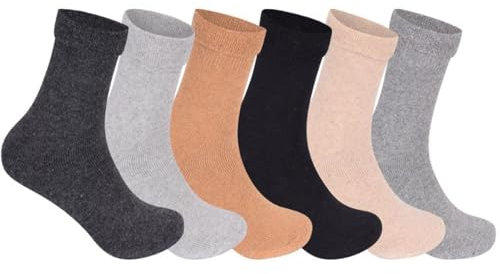 ITRAT® Womens Diabetic Merino Wool Socks Ladies Merino Wool Thermal Non-Elastic wool Sock Wider Top Extra Warm Thick Woman's Sock's Woman bed Sock's, Woman Winter Socks 2.4 TOG (Assorted)