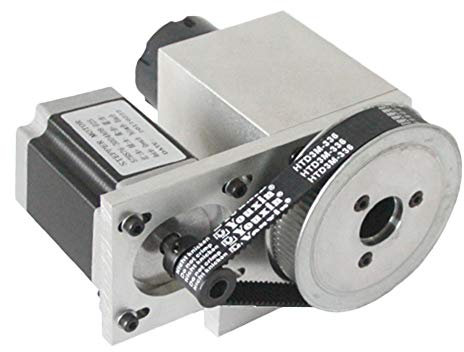 KVLHCSVA CNC 4. Achse Hohlwelle Drehtisch Rout Rotationsachse mit 11x32 Spannzange für CNC Rout Gravur Fräsmaschine