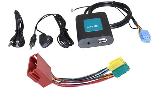 CTAB Fit For Audi For VW A3 8L 8P A4 B5-B7 A6 4B A8 4D Quadlock Car Digital Music Changer Bluetooth 5.0 A2DP AUX Adapter Interface(Model 2)