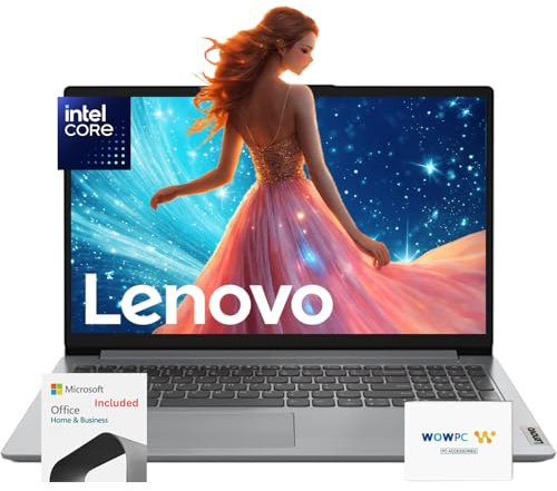 Lenovo Premium Series 15 Laptop | 36GB RAM | 1.1TB Storage (640GB SSD + 512GB External Storage) | 1 Year Office 365 w/ 1TB Cloud Storage | Intel Core | 15.6 | Win 11 | w/WOWPC Bundle