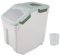 Rice Container, Airtight Flour Container Food Storage Container Thickened Rice Storage Bin Dry Food Dispenser with Easy Open Lid for Kitchen Grain Flour Snacks (Mint Green) (15kg
