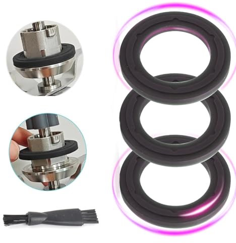 GisWell 3 Joints D'Étanchéité Caoutchouc pour Monsieur Cuisine Plus/Connect/Smart - Joint Lame Hachoir Couteau avec Brosse de Nettoyage