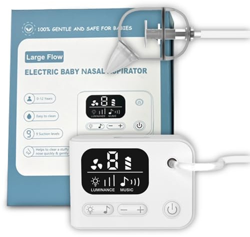Aspirateur nasal électrique pour bébé, ventouse à morve 9 niveaux
