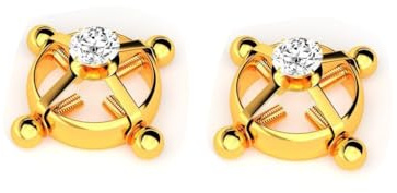 Lot de 2 faux anneaux de tétons en acier inoxydable pour femme, bijoux délicats et tendance (doré) D1-G1