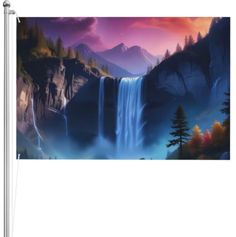 Drapeau extérieur double face en polyester résistant aux intempéries avec couleurs vives pour jardin, cour, terrasse ou maison