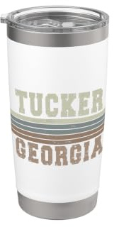 Retro Tucker Georgien Doppelwandiger Edelstahl-Thermobecher