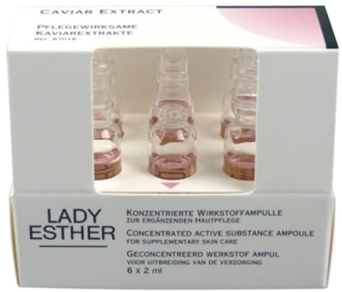 Lady Esther Cosmetic Ampullen Caviar Extract 12 ml | 12 ml Gesamtinhalt, Für trockene Haut, Für empfindliche Haut