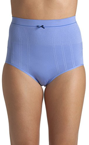 Camille Womens Two Pack Blue Seam Free High Waist Shapewear Control Briefs