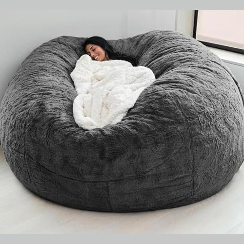 DSXH Pouf Géant Immense, Beanbag (sans Remplissage) Meubles de Salon Party Lavable Pouf Poire Fauteuil Poire Housse de-135 * 65cm/4.5ft
