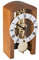 Hermle 23015-160721 Moderne Skelett-Tischuhr, Kirschbaum Braun, 18cm x 9cm x 11cm