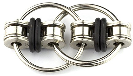 HMILYDYK Fidget Flippy Kette Stahl Fahrrad Schlüsselanhänger Fidget Stress Reducer Spielzeug für Kinder und Erwachsene ADS ADHS Angst