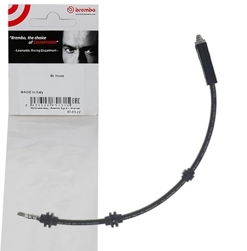 BREMBO Bremsschlauch T06040 Länge: 585mm, Kompatibel mit: BMW X1 | T 06 040 Kompatibel mit X1 (E84)