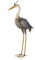 Garden mile Solar Light Up Heron with Multicoloured LED Lights Copper Effect Metal Animal Sculptures Garden Ornaments Decoration Solar Powered Outdoor Ornaments 72cm