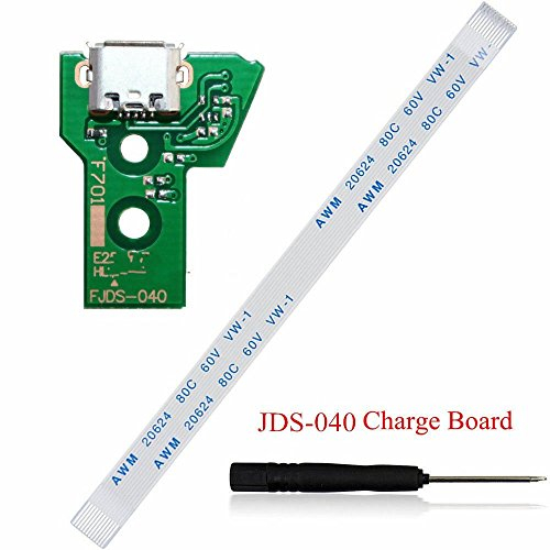 Carte de chargement USB avec câble flexible et tournevis pour PS4 JDS-001 JDS-011 JDS-030 PS4 Pro Slim JDS-040 (câble 12 broches)