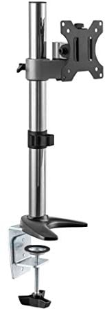 RICOO Monitor Halterung Tisch, VESA Tischhalterung für 13-30 Zoll, Monitorhalterung 1 Monitor Arm TS2411, Bildschirmhalterung Neigbar Schwenkbar Monitorarm Bildschirm Halterung Halter Monitorhalter
