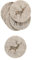 Boltze Home Collections Untersetzer Tjark Ø 10 cm - 6er Set - (beige Hirsch)